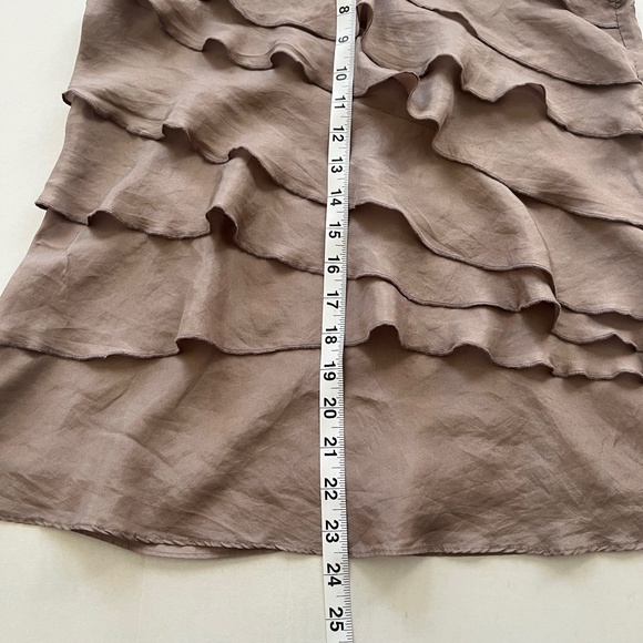 Women Small Silk Y2K Whimsical Top Tiered Ruffles Fairy Boho Coquette Retro. - Picture 6 of 6